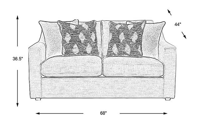 Dimension Image. Please refer to the Dimension Tab on this page for dimension details.