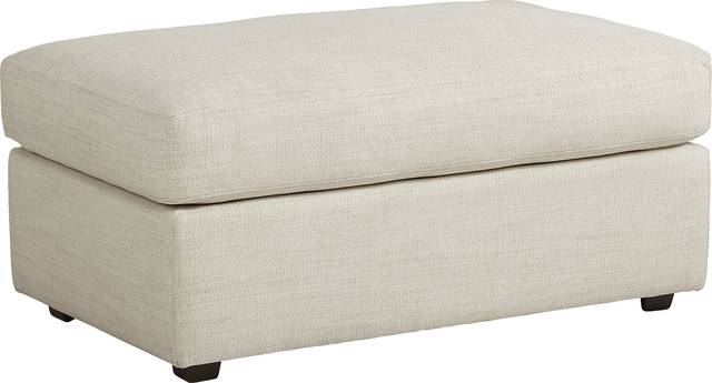 Arabela Ivory Ottoman - Thumbnail - Image 1