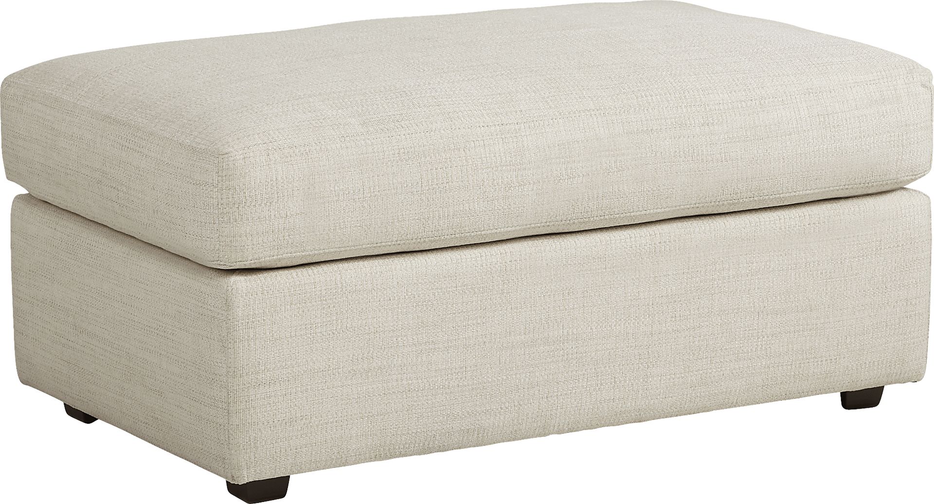 Arabela Ivory Ottoman - Image 1