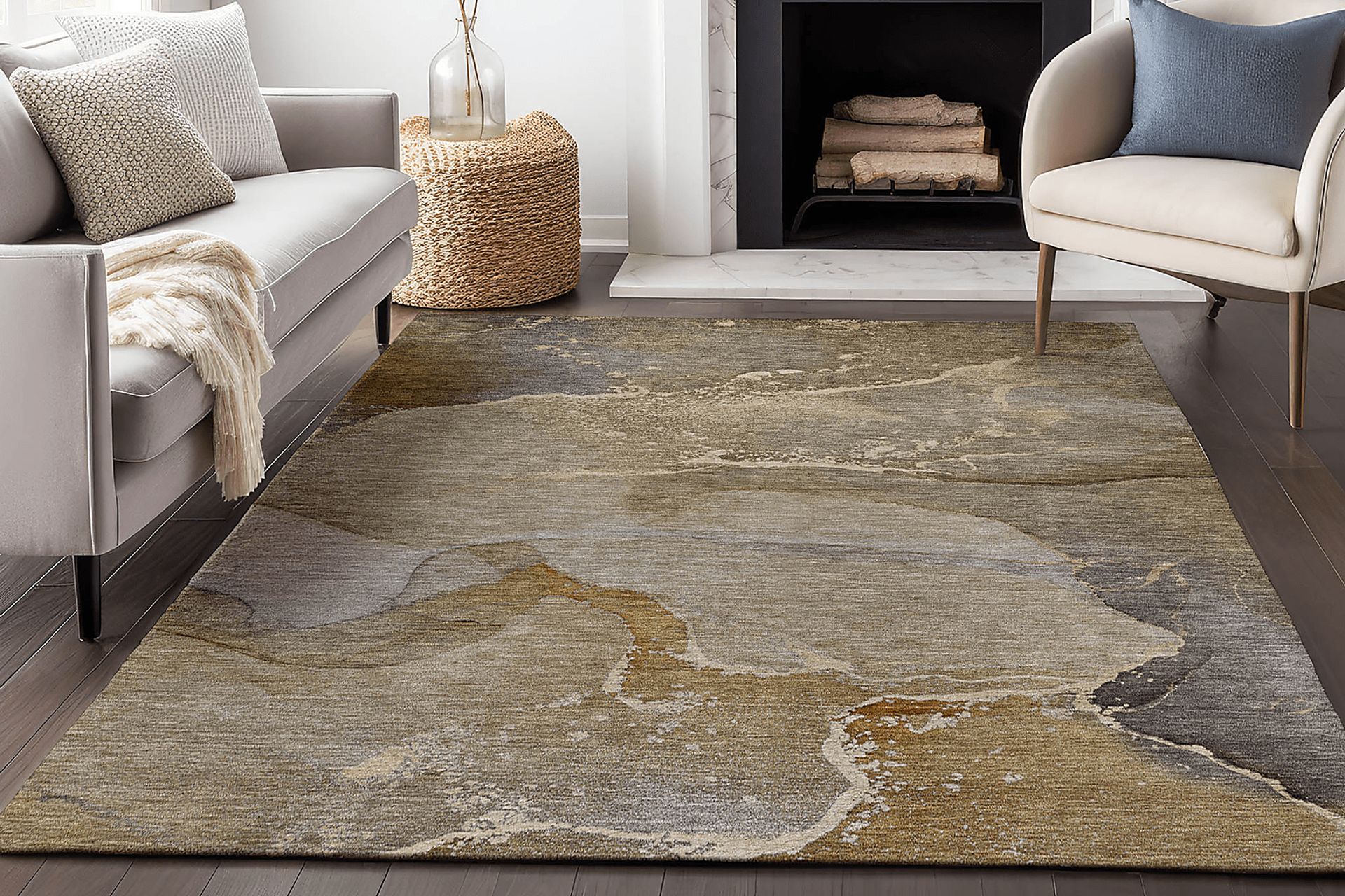 Arabica Chocolate 8' x10' Rug - Image 2