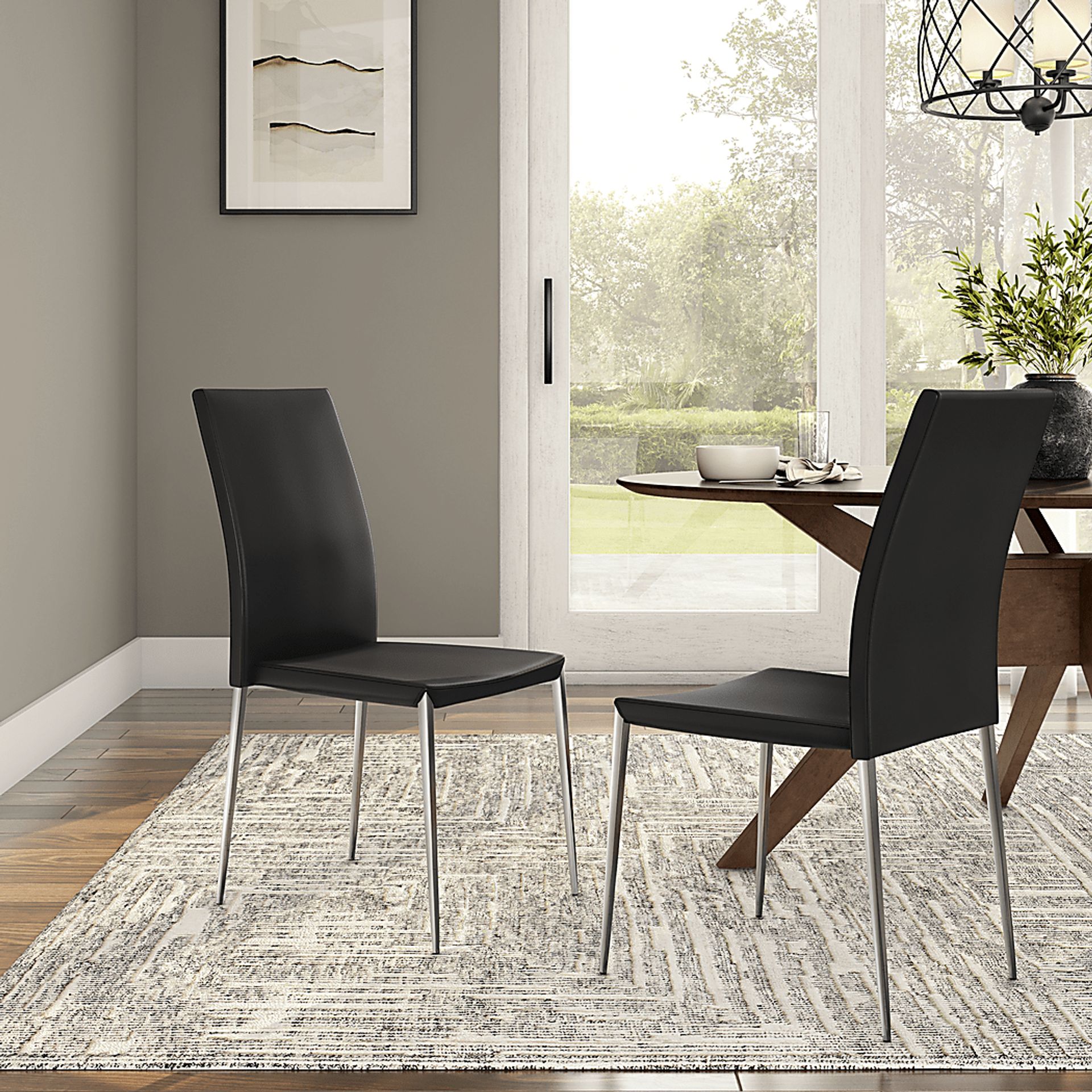 Aracobra Black Dining Chair, Set of 2 - Image 2