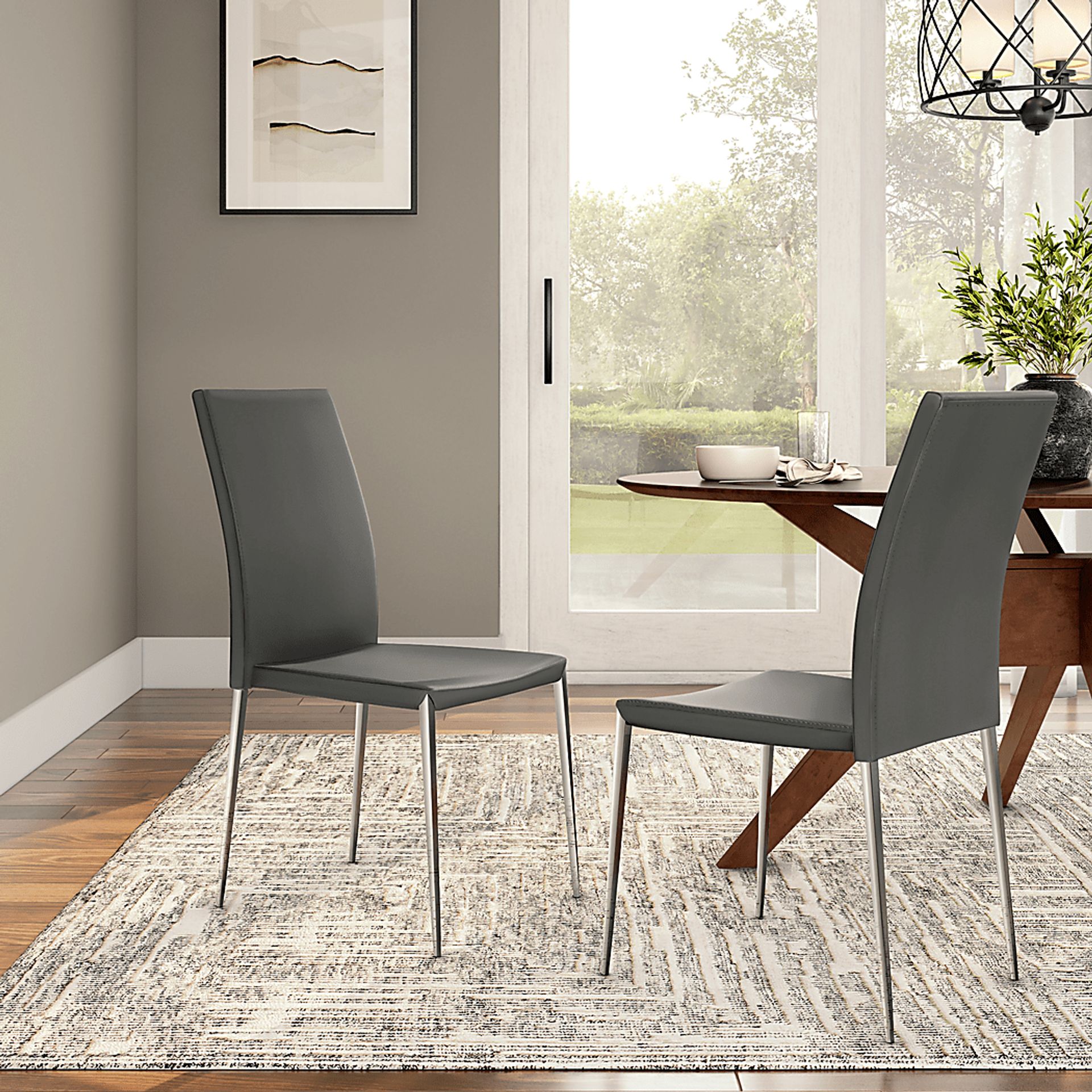 Aracobra Gray Dining Chair, Set of 2 - Image 2