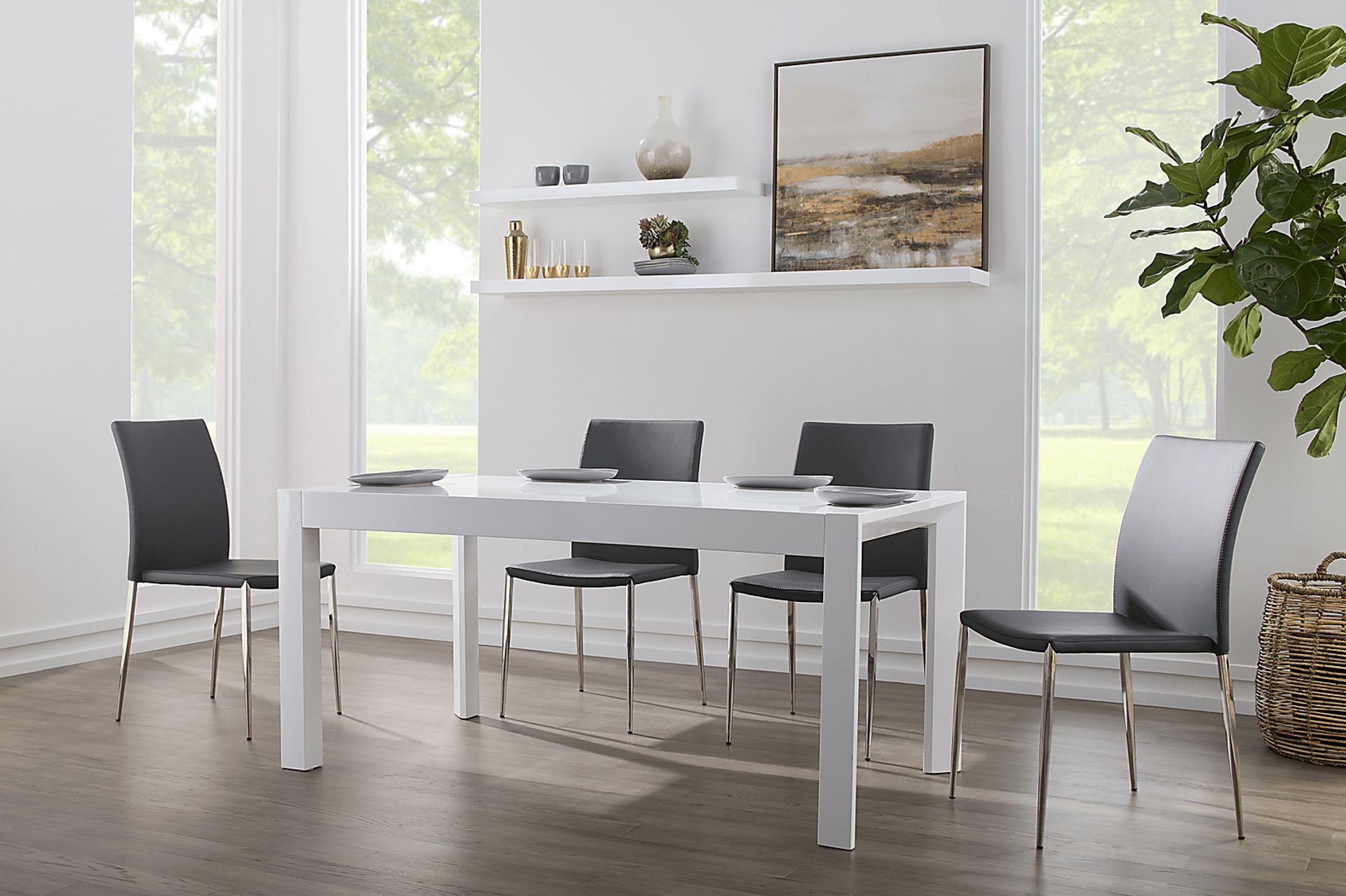 Aracobra Gray Dining Chair, Set of 2 - Image 3