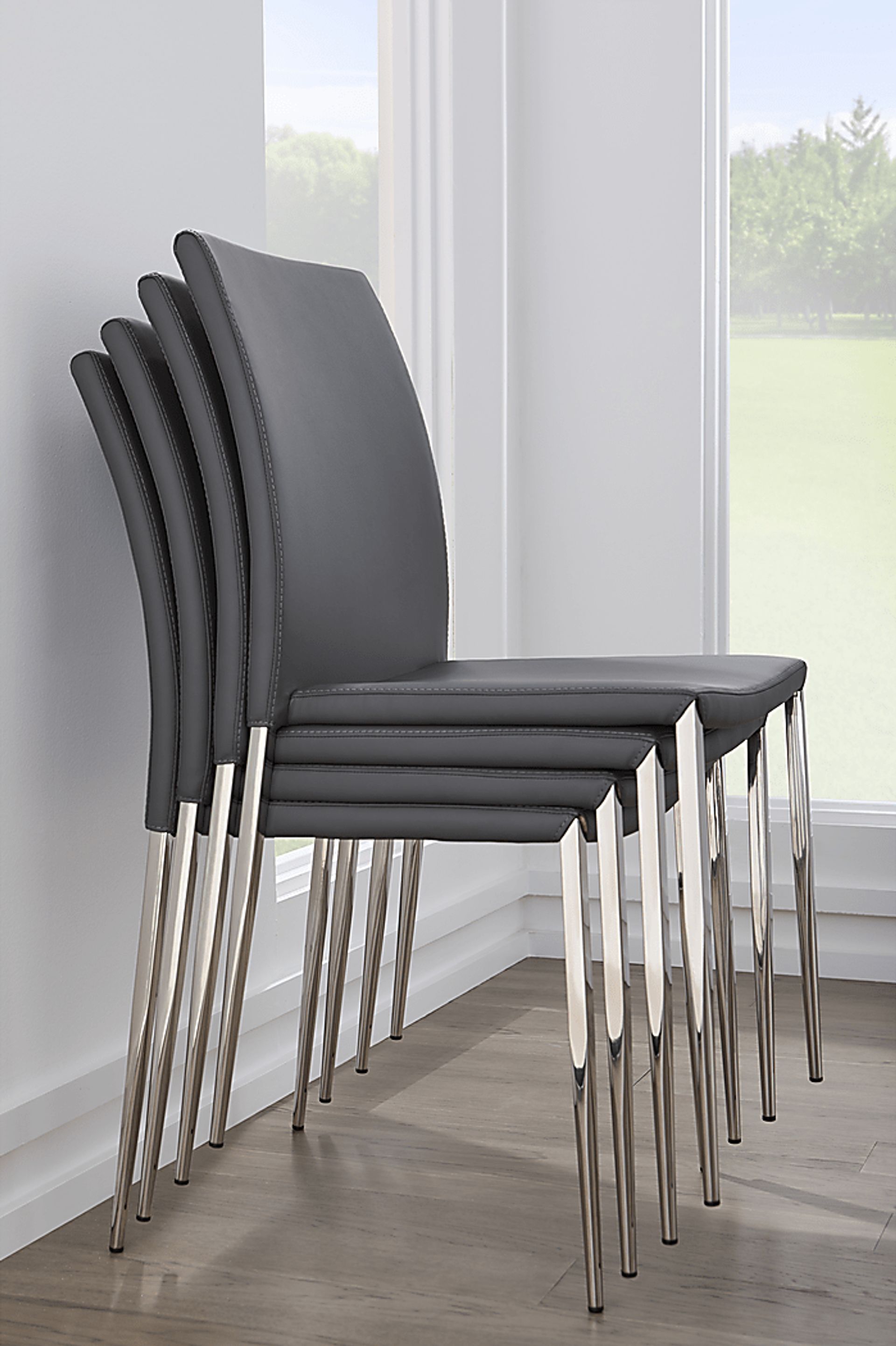 Aracobra Gray Dining Chair, Set of 2 - Image 6