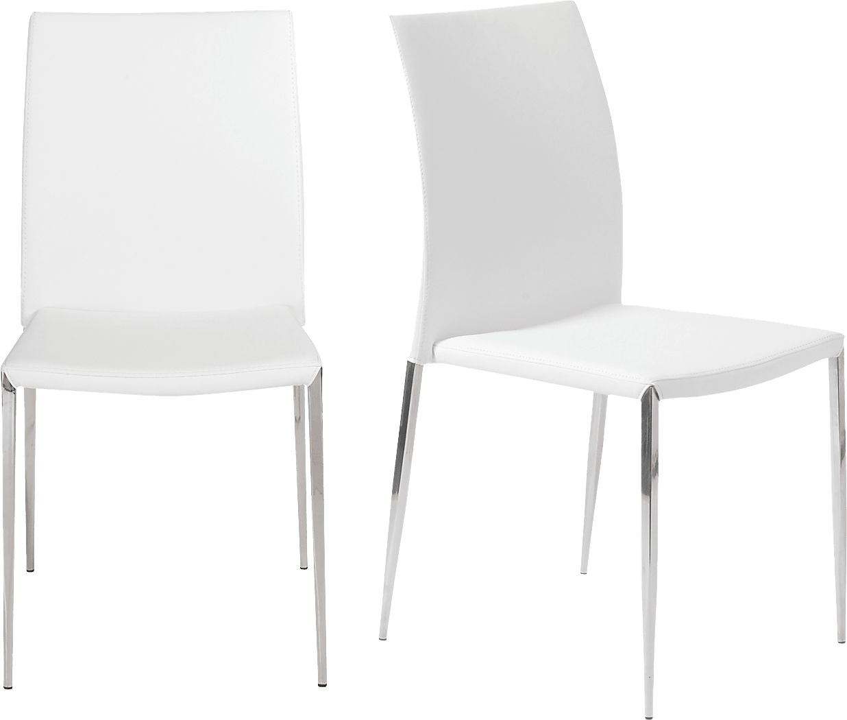 Aracobra White Dining Chair, Set of 2