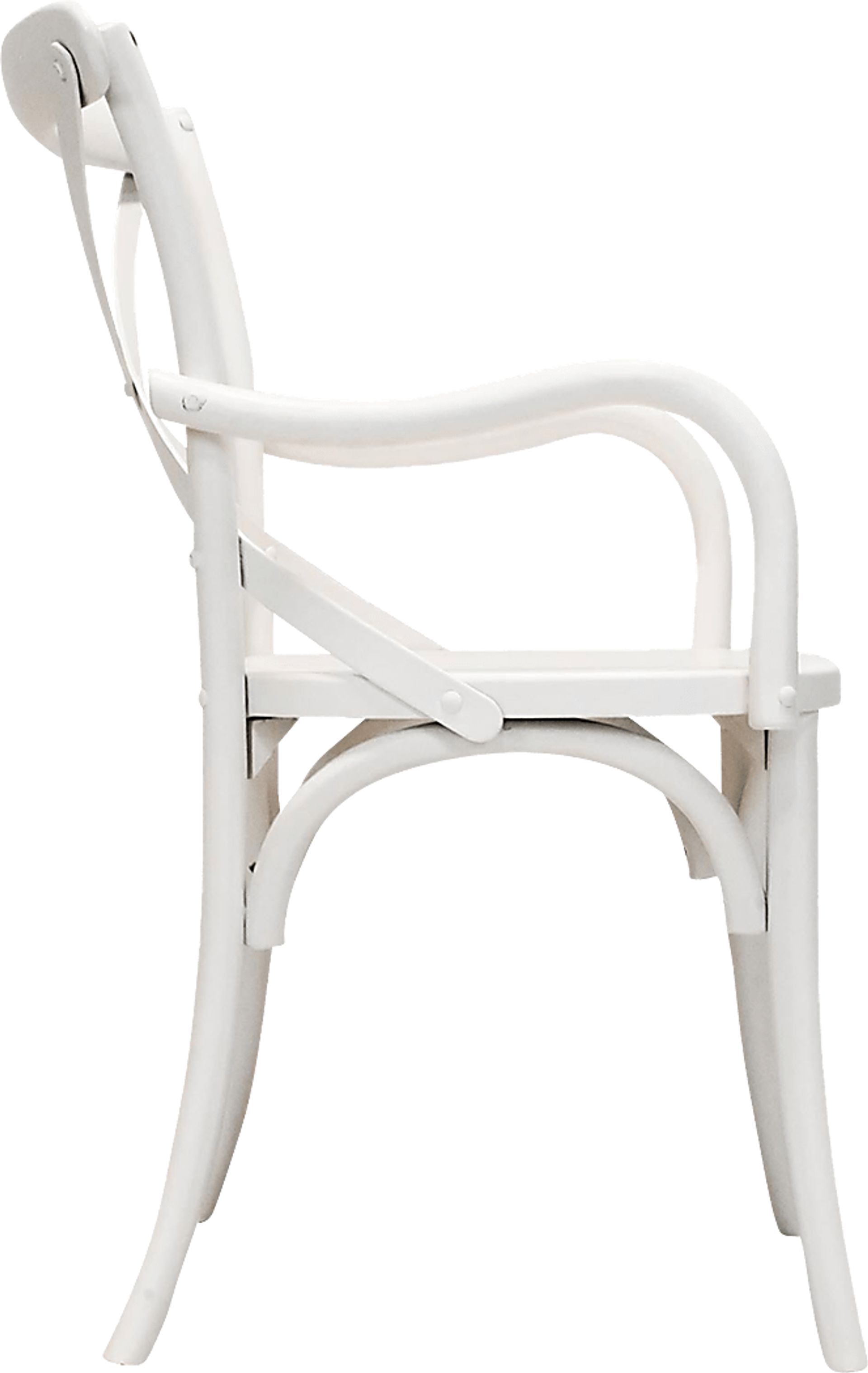 Araeno White Dining Chair, Set of 2 - Image 3