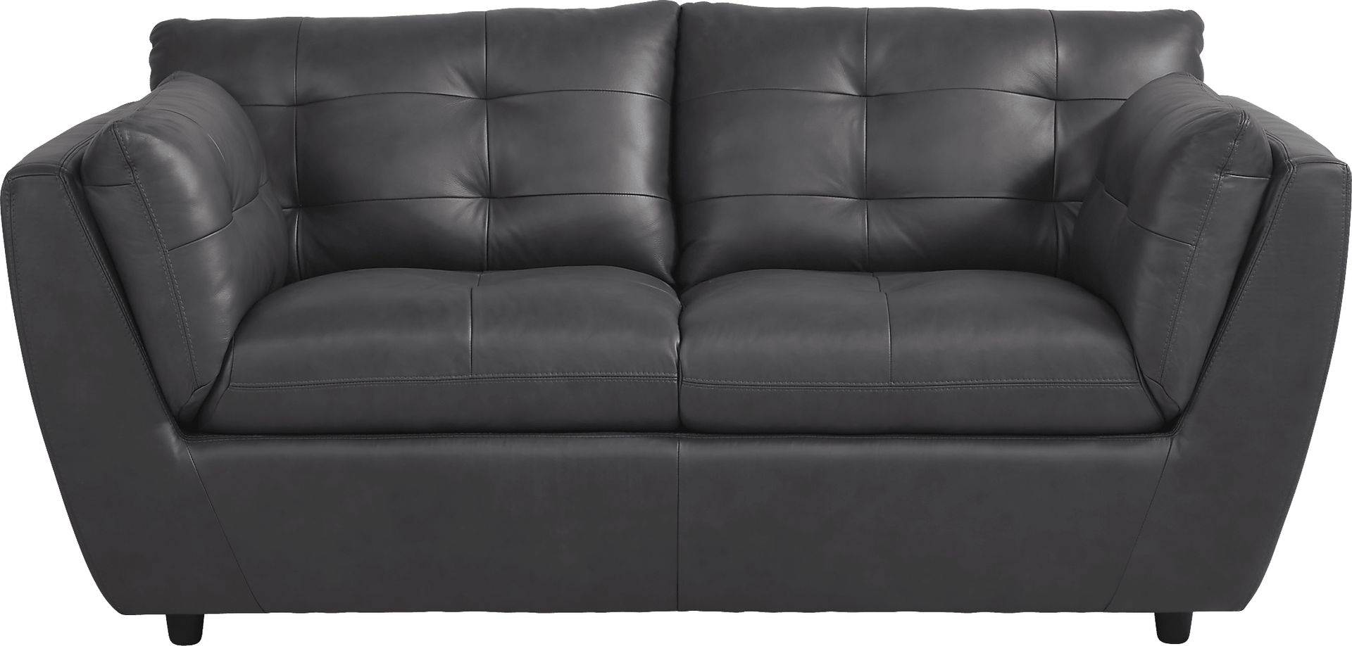 Aragon Blue Leather 7 Pc Living Room - Image 3