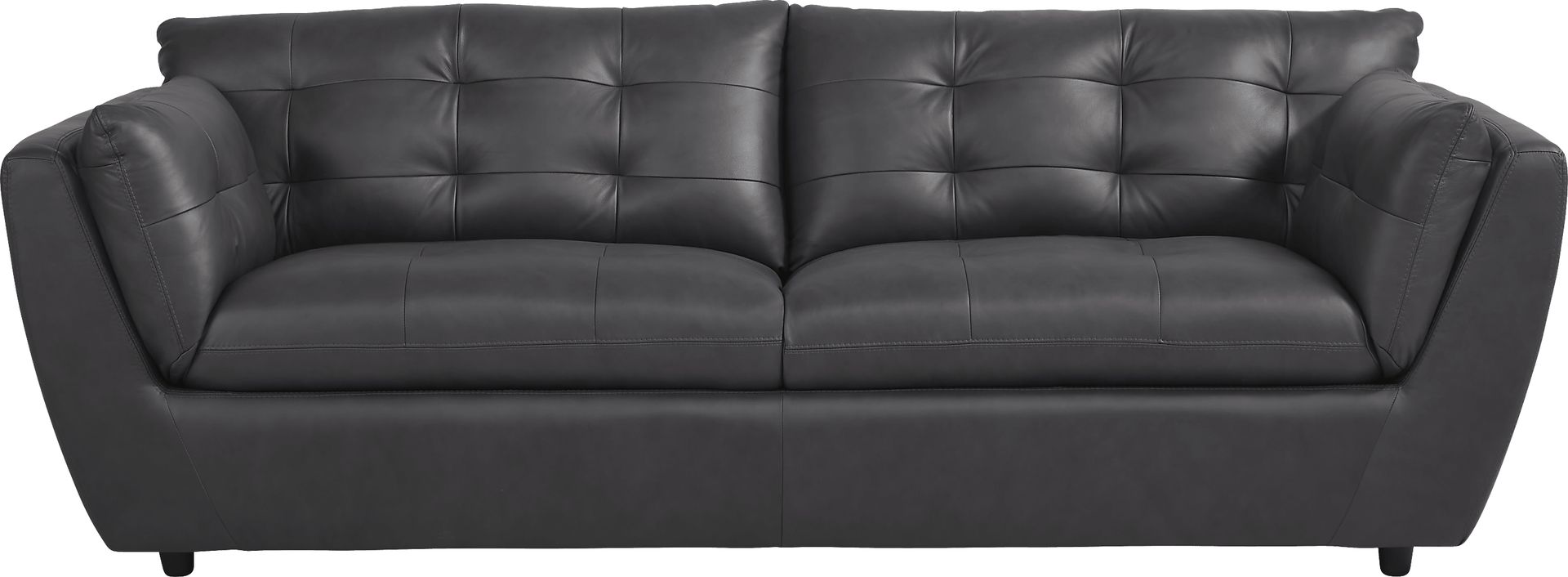 Aragon Blue Leather 7 Pc Living Room - Image 2