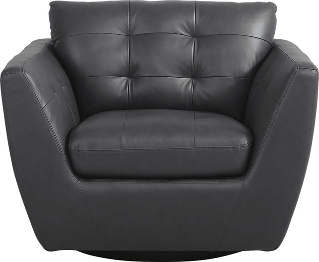 Aragon Blue Leather 8 Pc Living Room - Thumbnail - Image 5