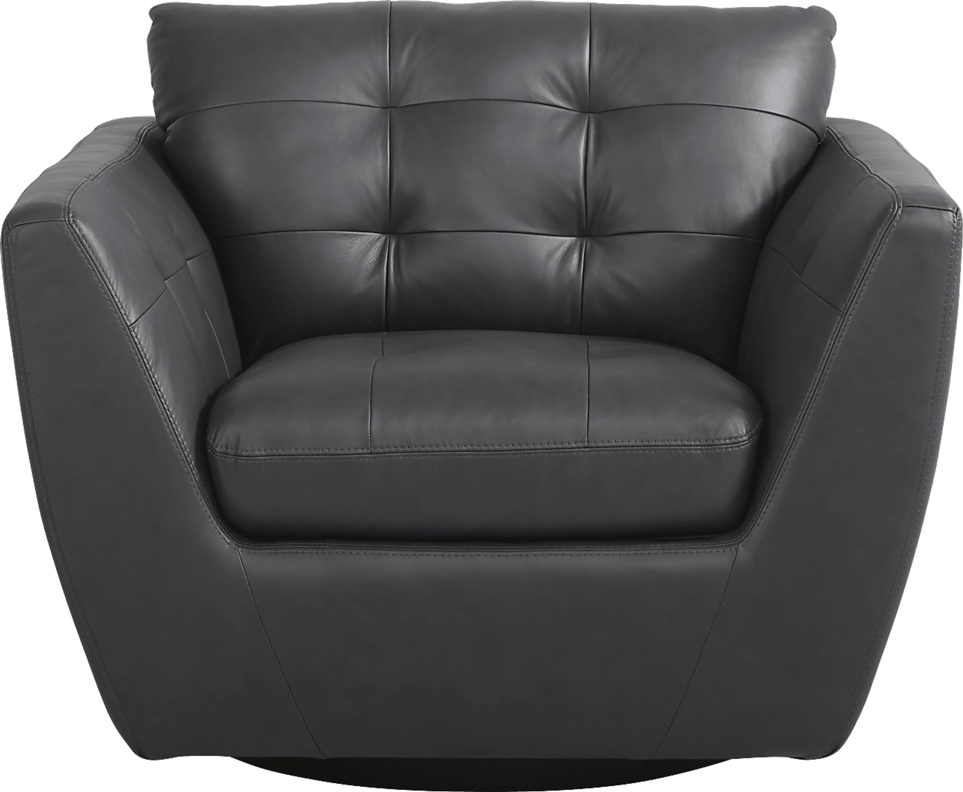 Aragon Blue Leather 8 Pc Living Room - Image 5