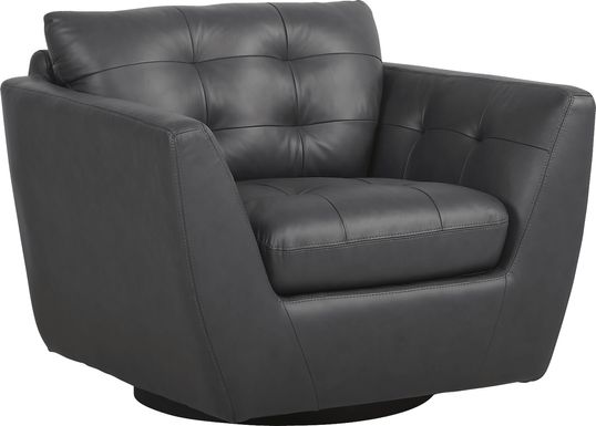 Aragon Leather Swivel Chair