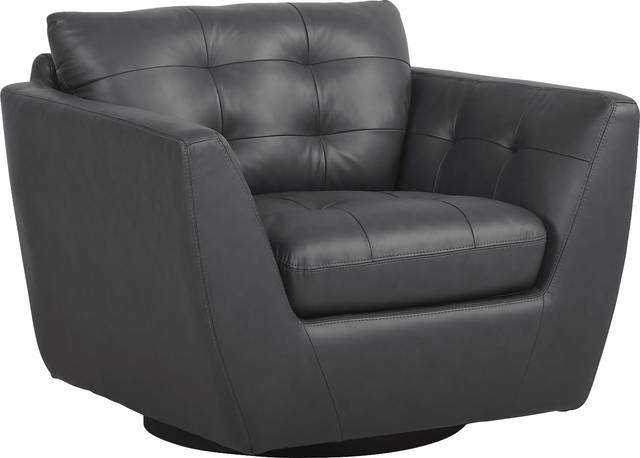 Aragon Blue Leather 8 Pc Living Room - Thumbnail - Image 4