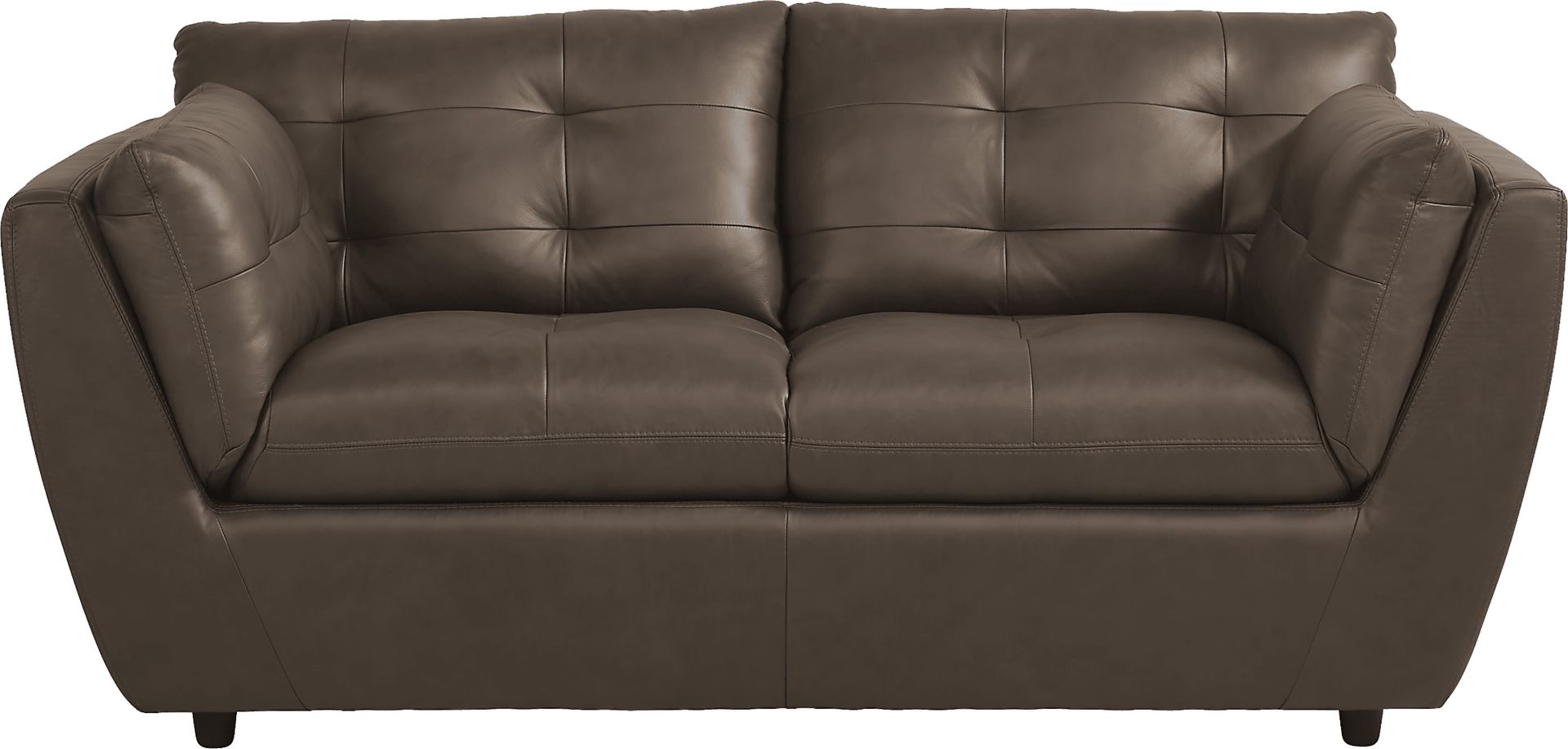 Aragon Brown Leather 6 Pc Living Room - Image 4
