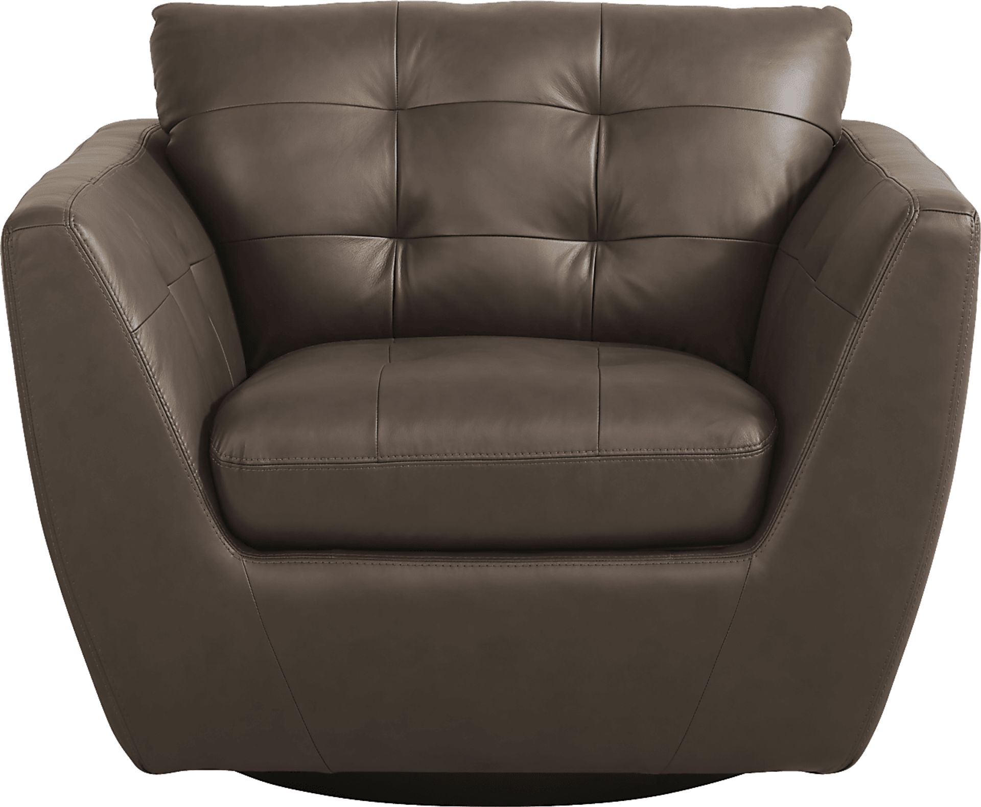 Aragon Brown Leather 6 Pc Living Room - Image 6