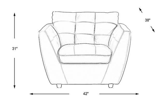 Dimension Image. Please refer to the Dimension Tab on this page for dimension details.