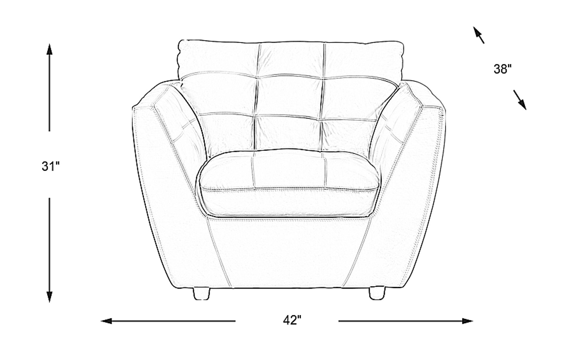 Dimension Image. Please refer to the Dimension Tab on this page for dimension details.