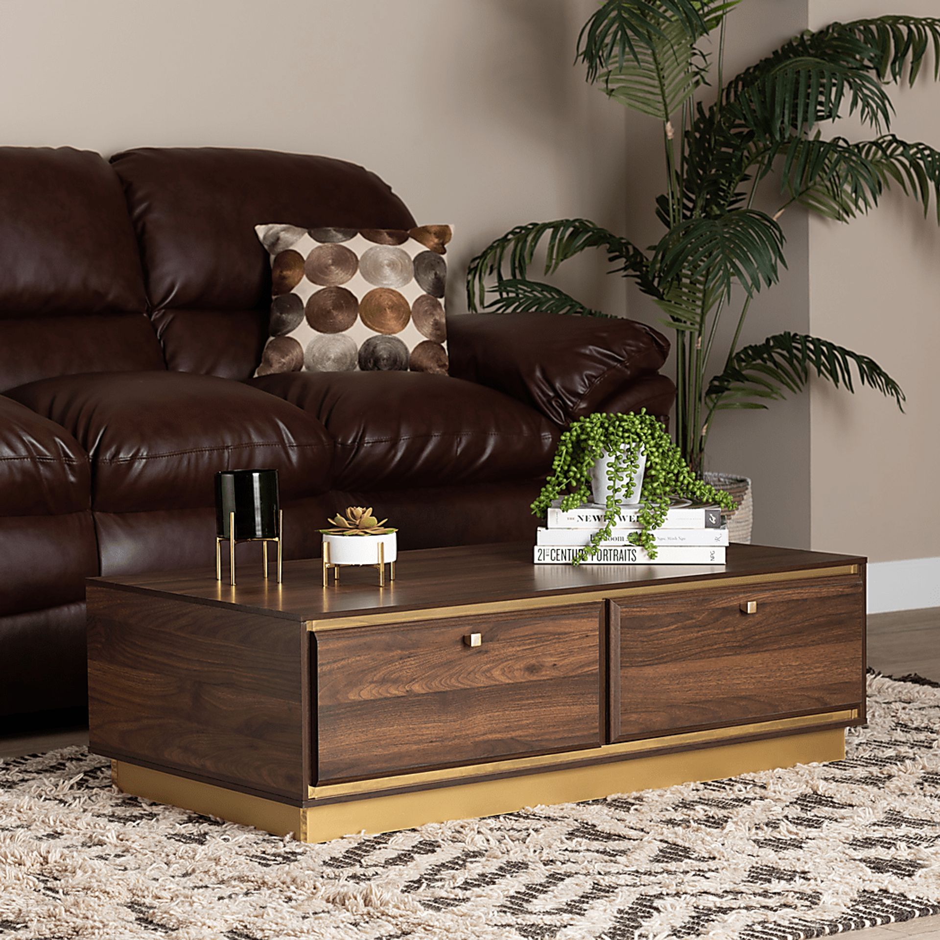 Aralena Brown Cocktail Table - Image 2
