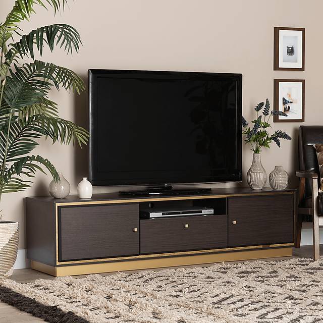 Aralena Dark Brown 63 in. Console - Thumbnail - Image 2