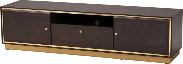 Aralena Dark Brown 63 in. Console - Thumbnail - Image 1