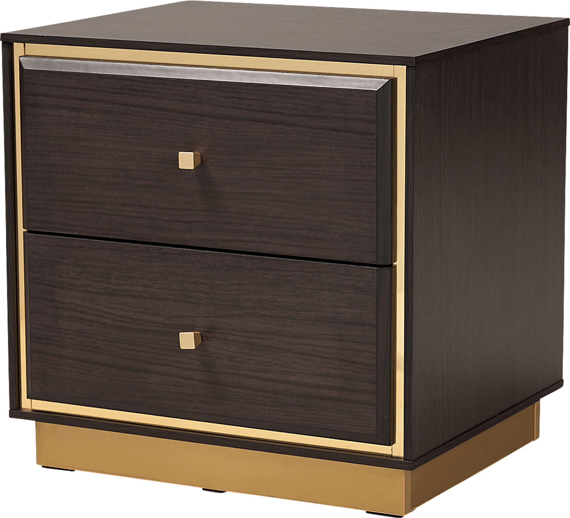 Aralena Dark Brown Nightstand - Image 1