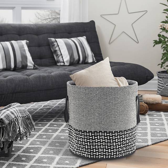 Aralet Gray/White Basket - Thumbnail - Image 2
