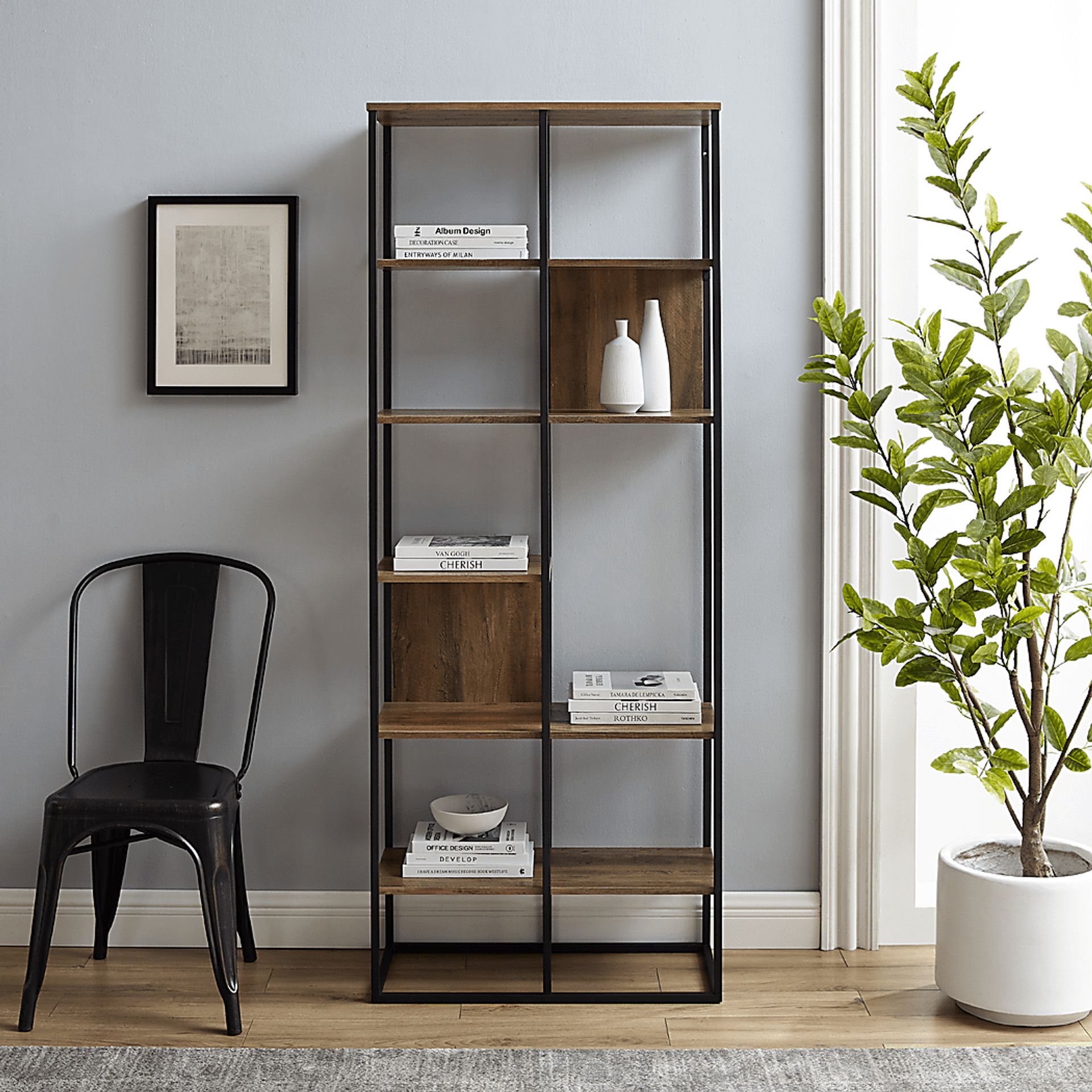 Aralia Brown Bookcase - Image 6