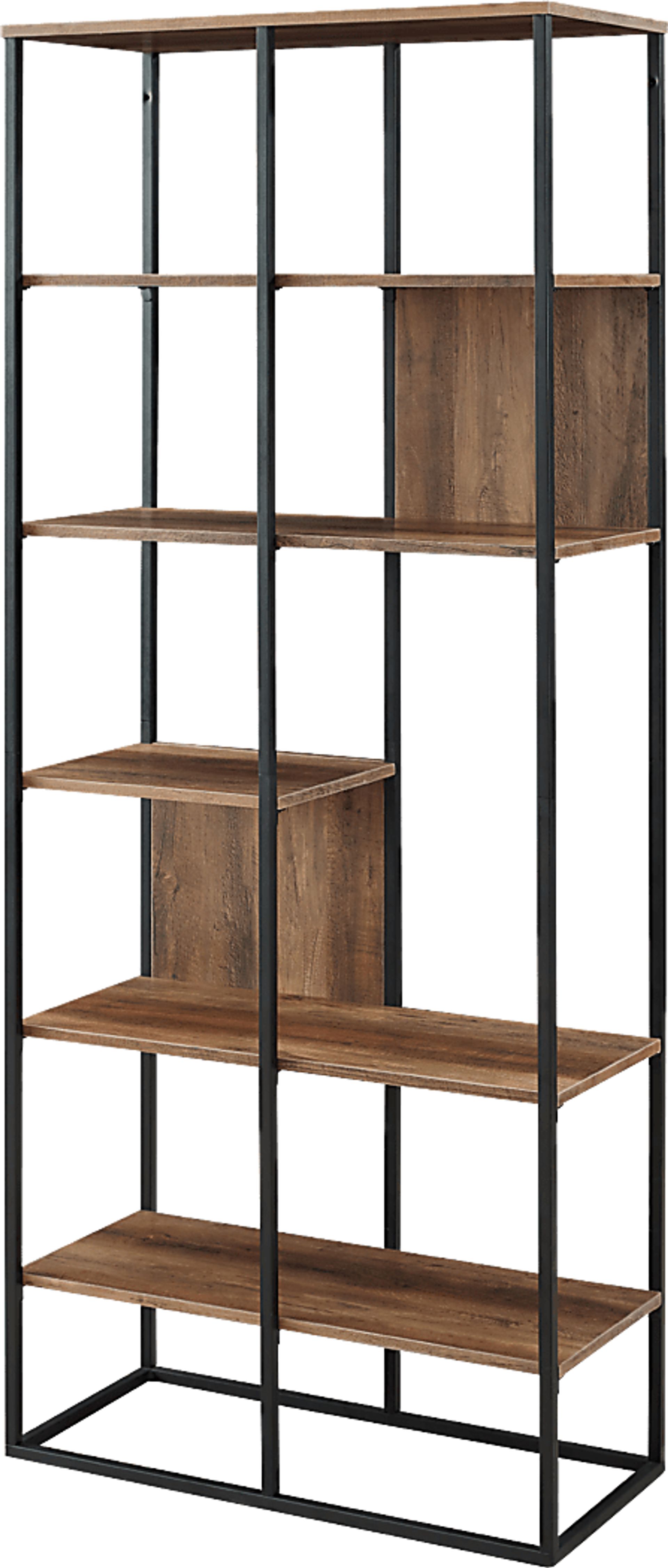 Aralia Brown Bookcase - Image 1