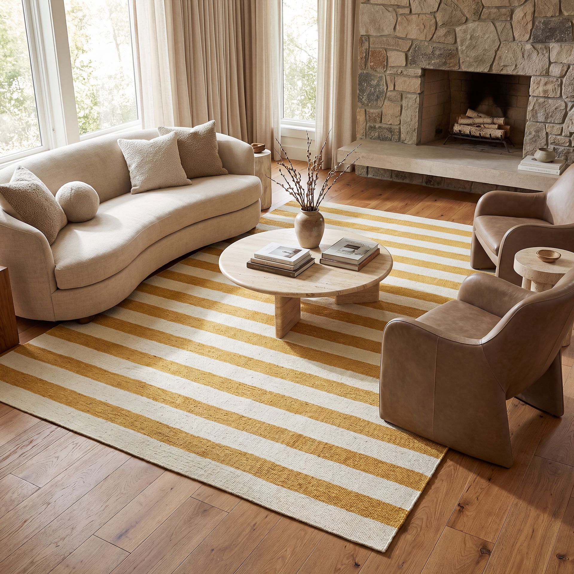 Araminta Gold 4' x 6' Indoor/Outdoor Rug - Image 3