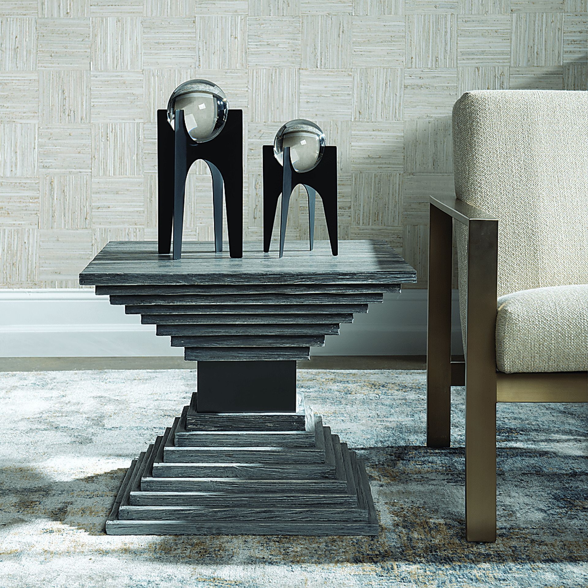 Arank Gray Accent Table - Image 2