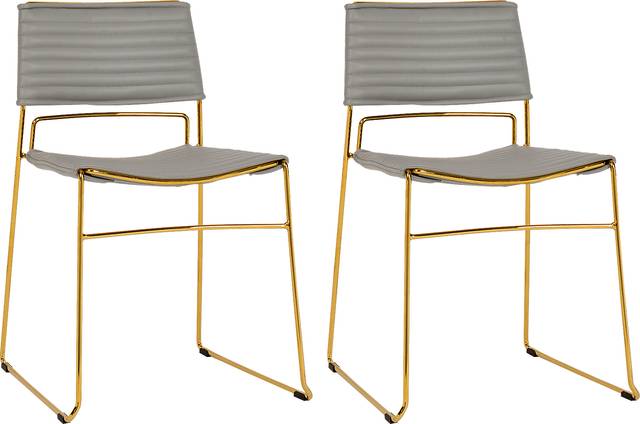 Arapho Gray Dining Chair, Set of 2 - Thumbnail - Image 1