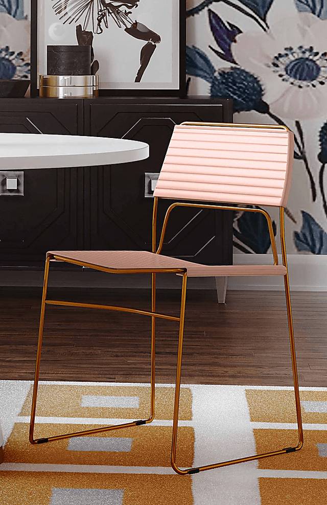 Arapho Pink Dining Chair, Set of 2 - Thumbnail - Image 7