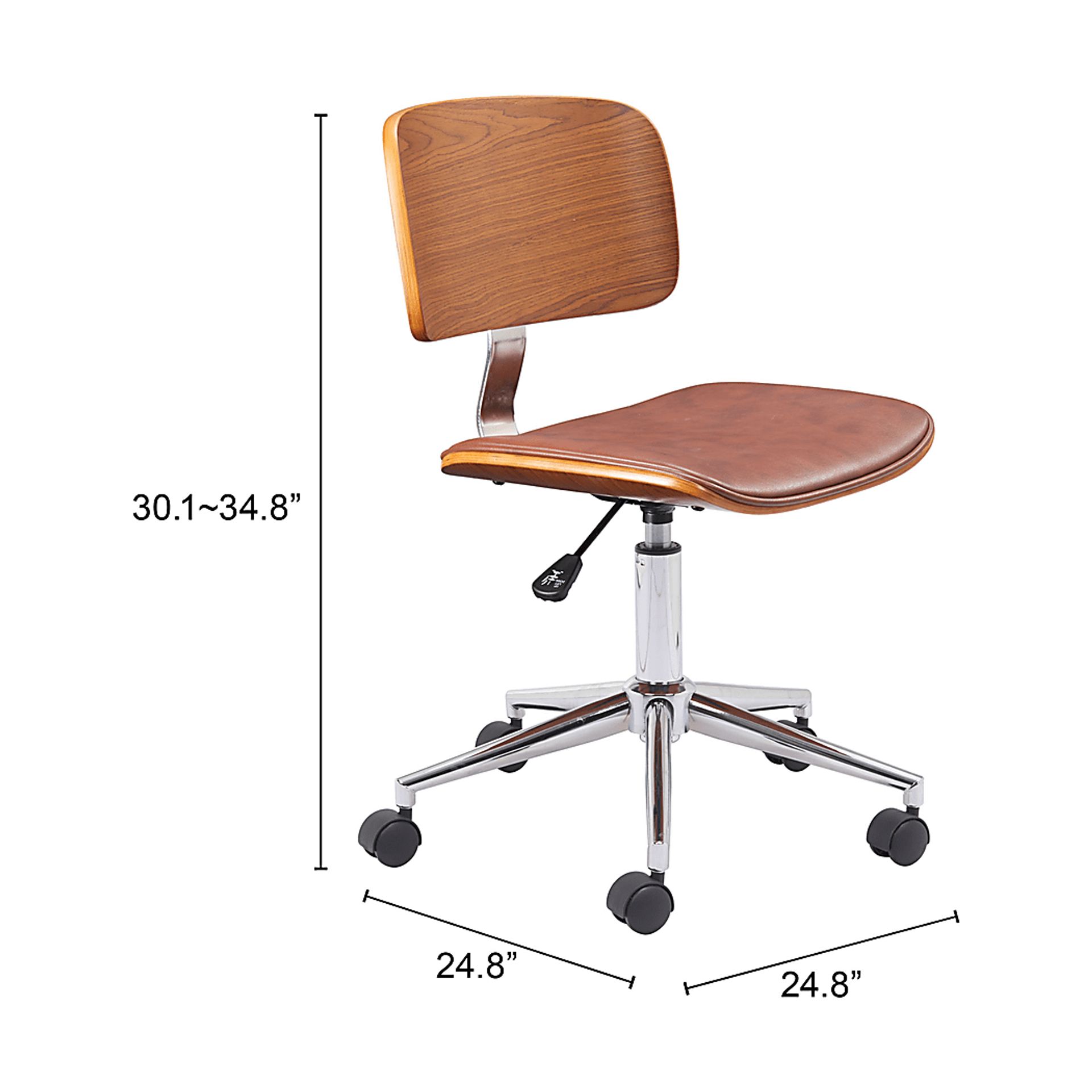 Arash Brown Office Chair - Image 2