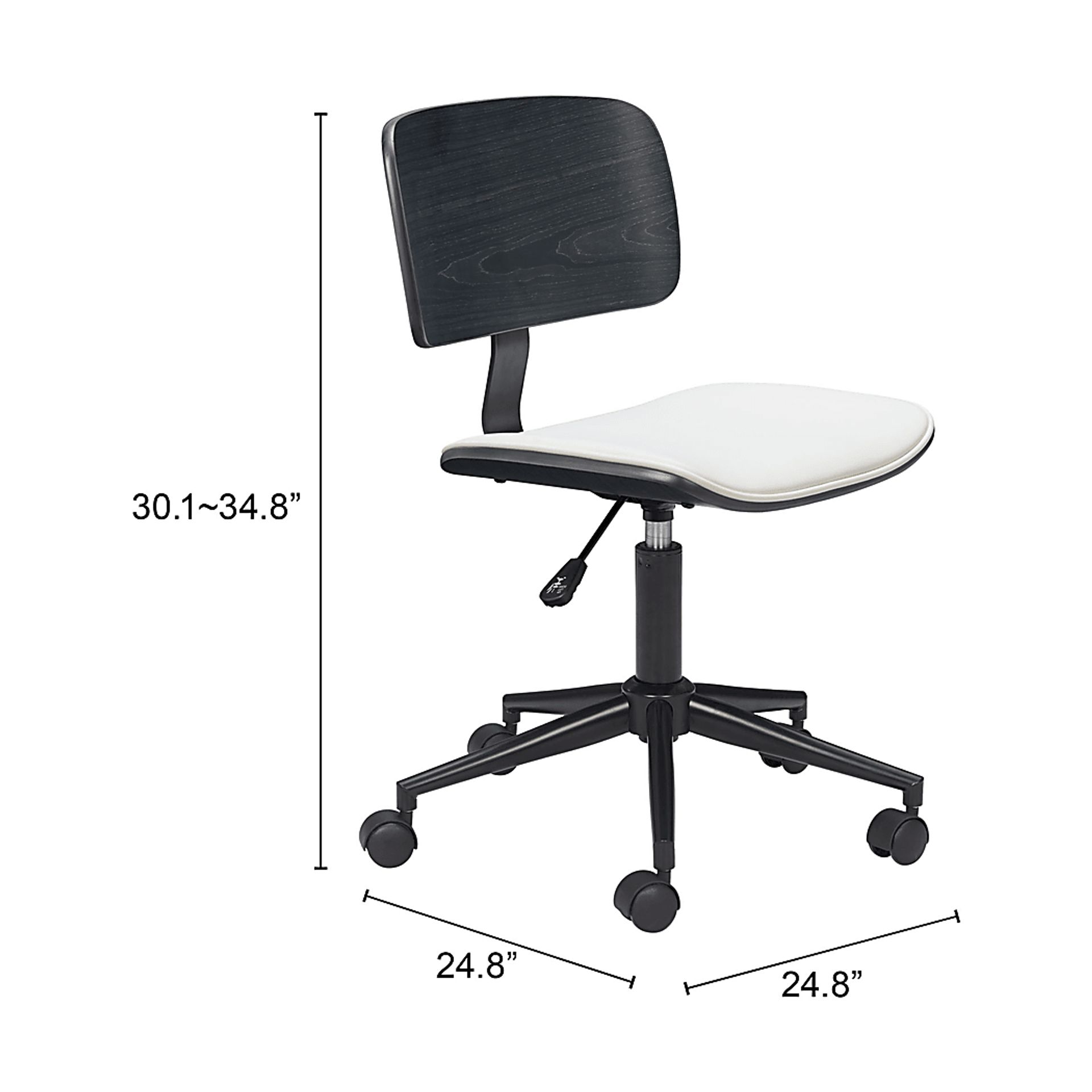 Arash White Office Chair - Image 2