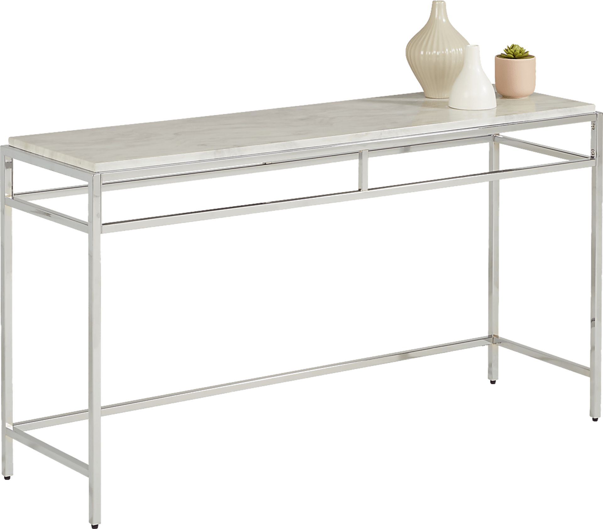 Aravale White Sofa Table - Image 2