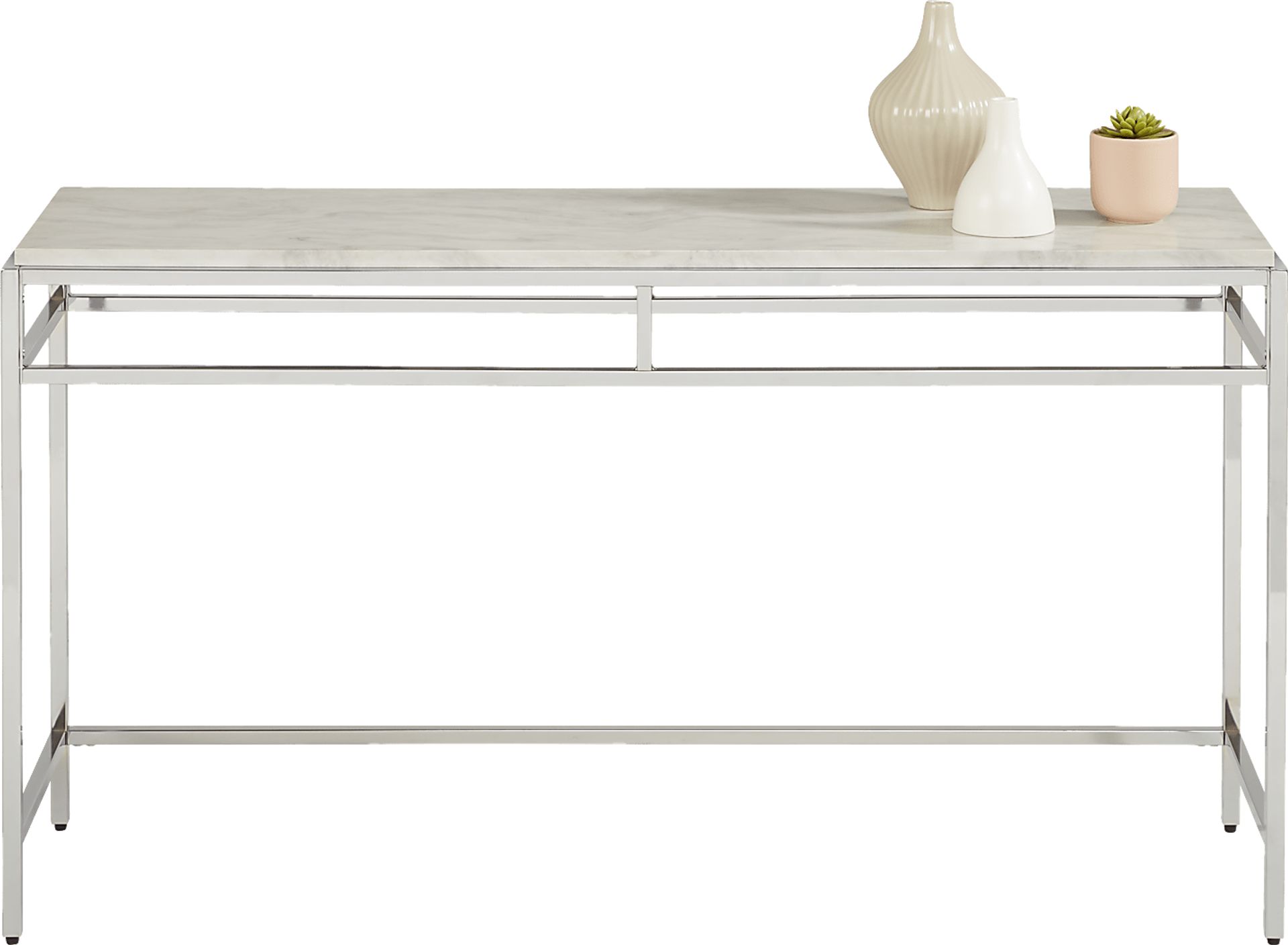 Aravale White Sofa Table - Image 3