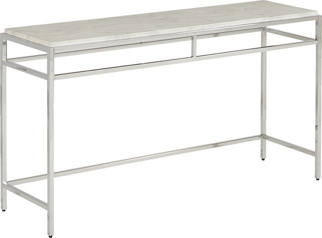 Aravale White Sofa Table - Thumbnail - Image 1