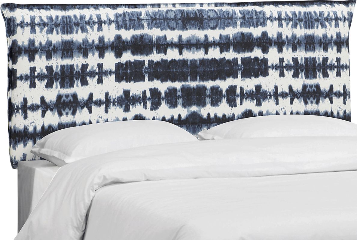 Aravis Navy Queen Upholstered Headboard