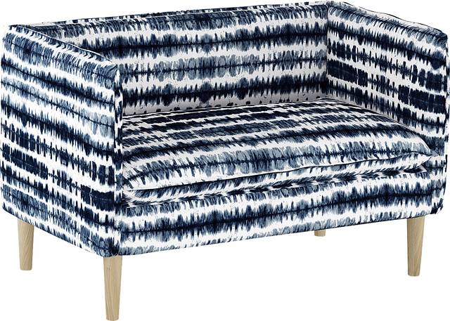 Aravis Navy Settee - Thumbnail - Image 1