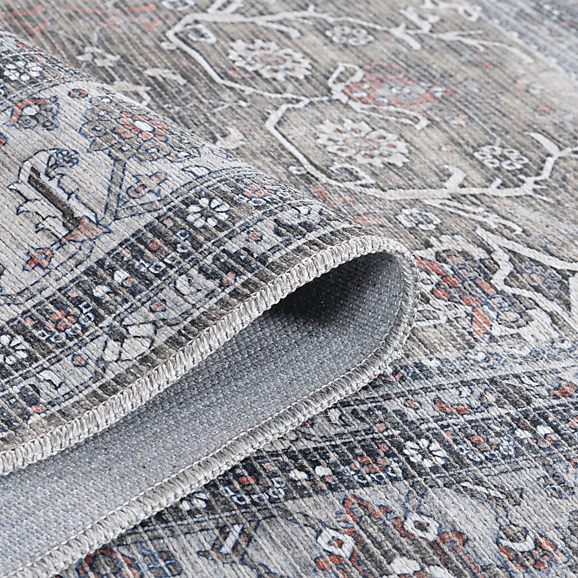 Arbelle Gray 9'2 x 11'9 Machine Washable Rug - Image 2