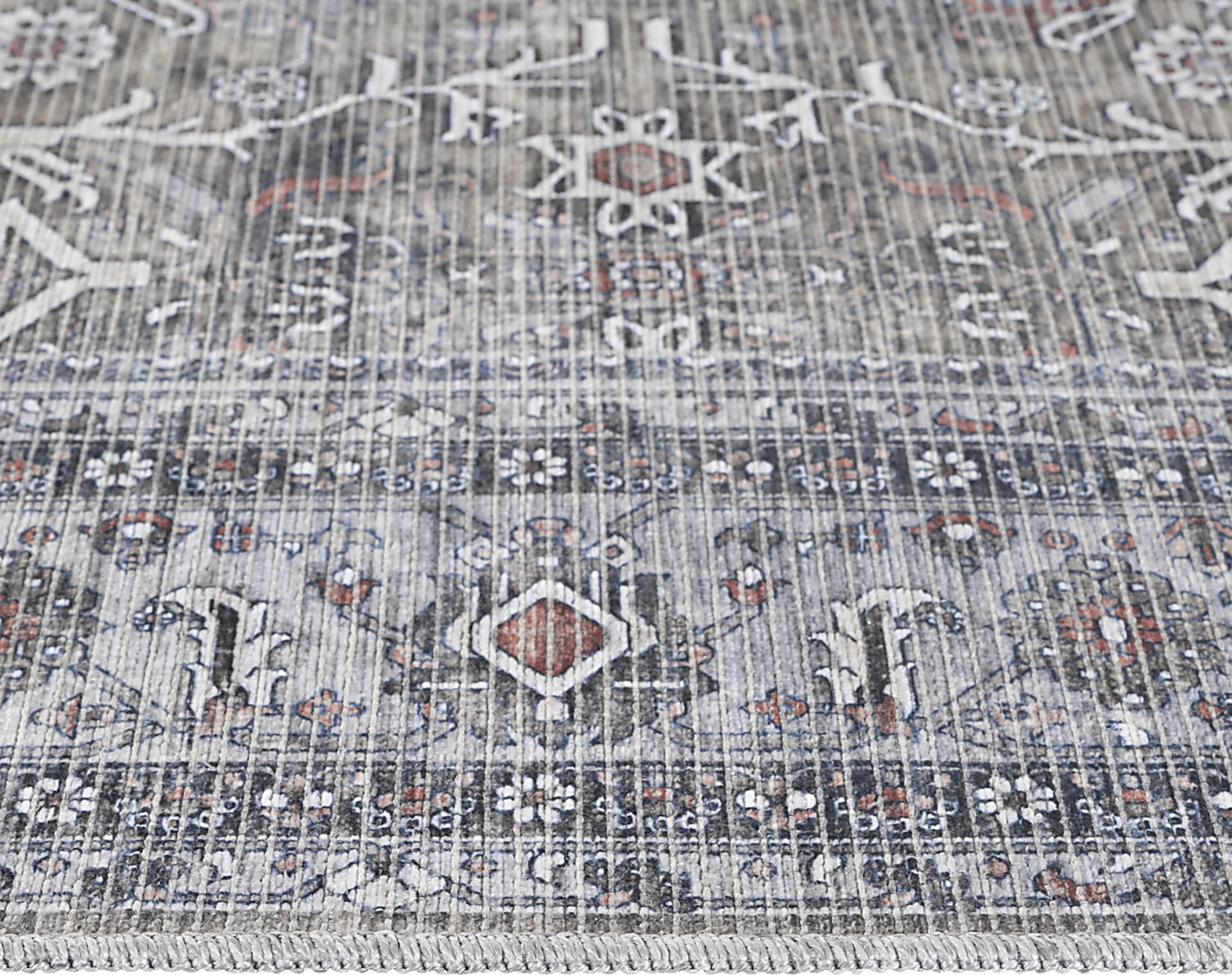 Arbelle Gray 9'2 x 11'9 Machine Washable Rug - Image 8