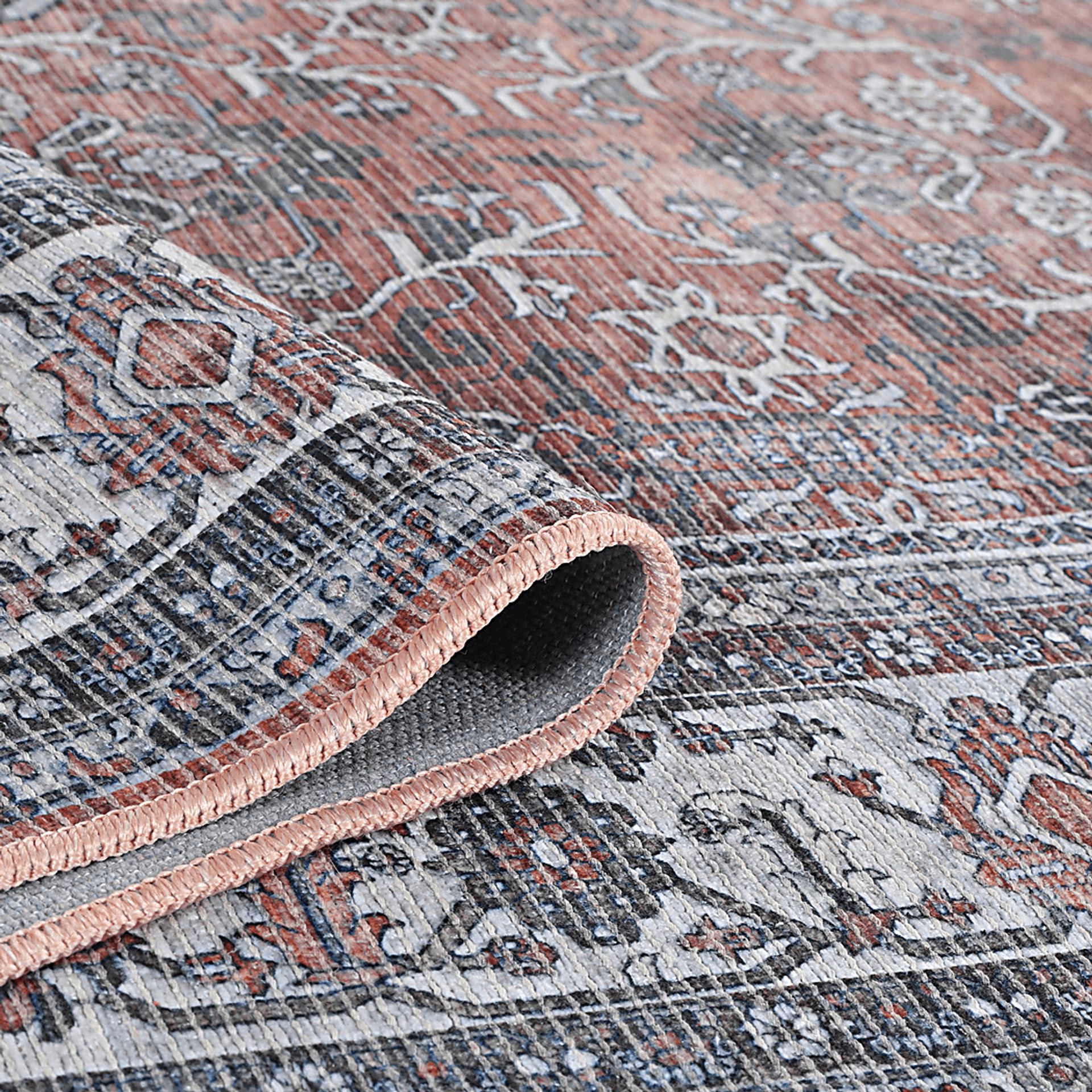 Arbelle Red 2'7 x 10' Machine Washable Rug - Image 5