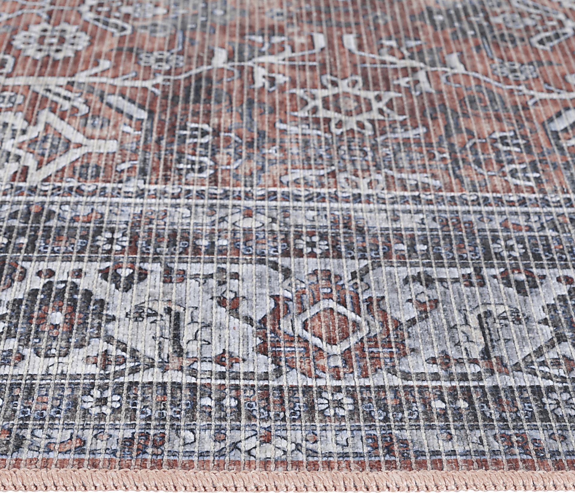 Arbelle Red 2'7 x 10' Machine Washable Rug - Image 6