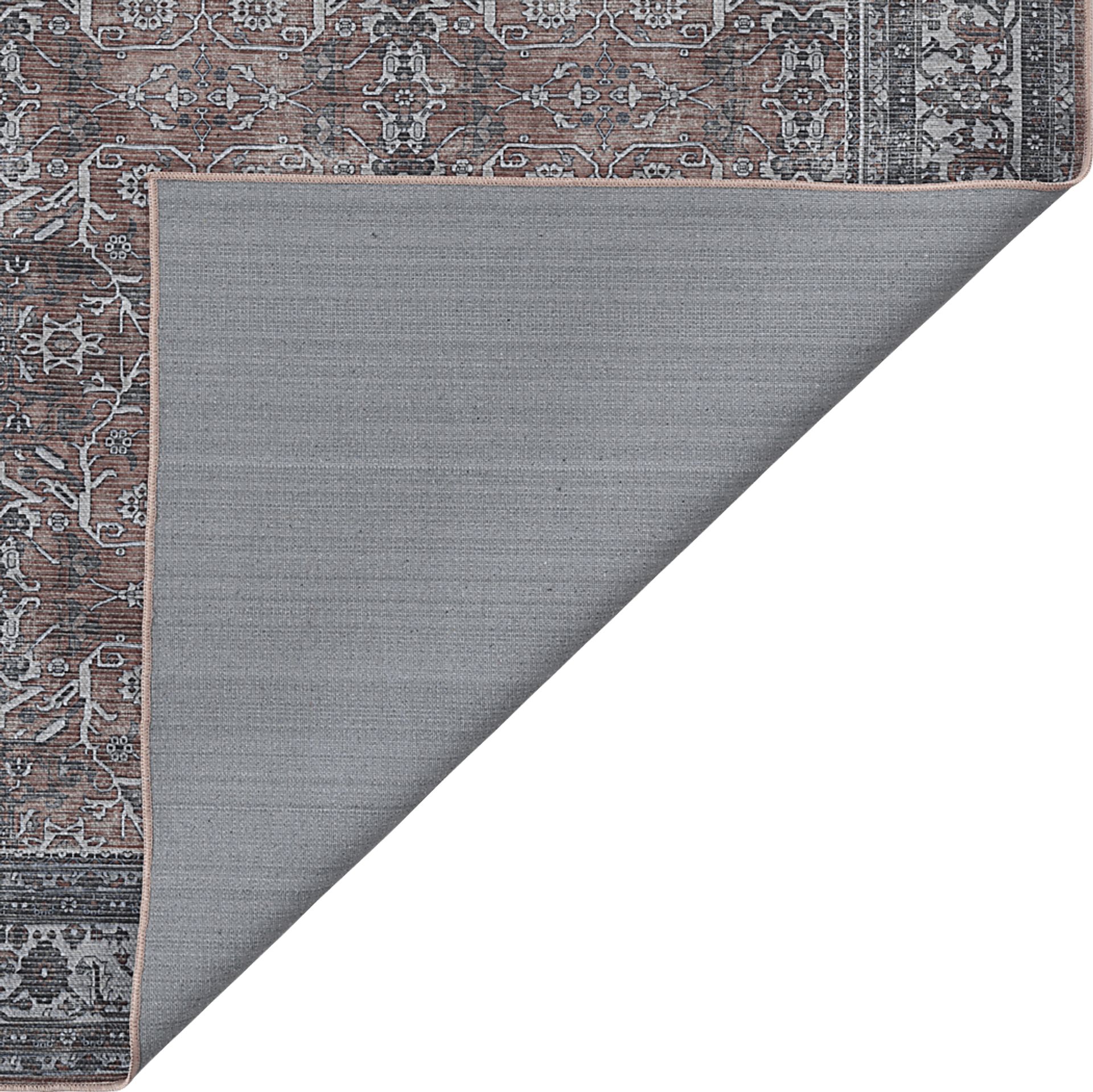 Arbelle Red 2'7 x 10' Machine Washable Rug - Image 7