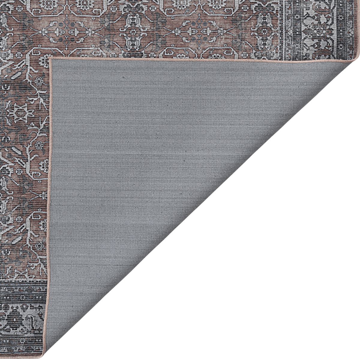 Arbelle Red Polyester Fabric Rug | Rooms to Go