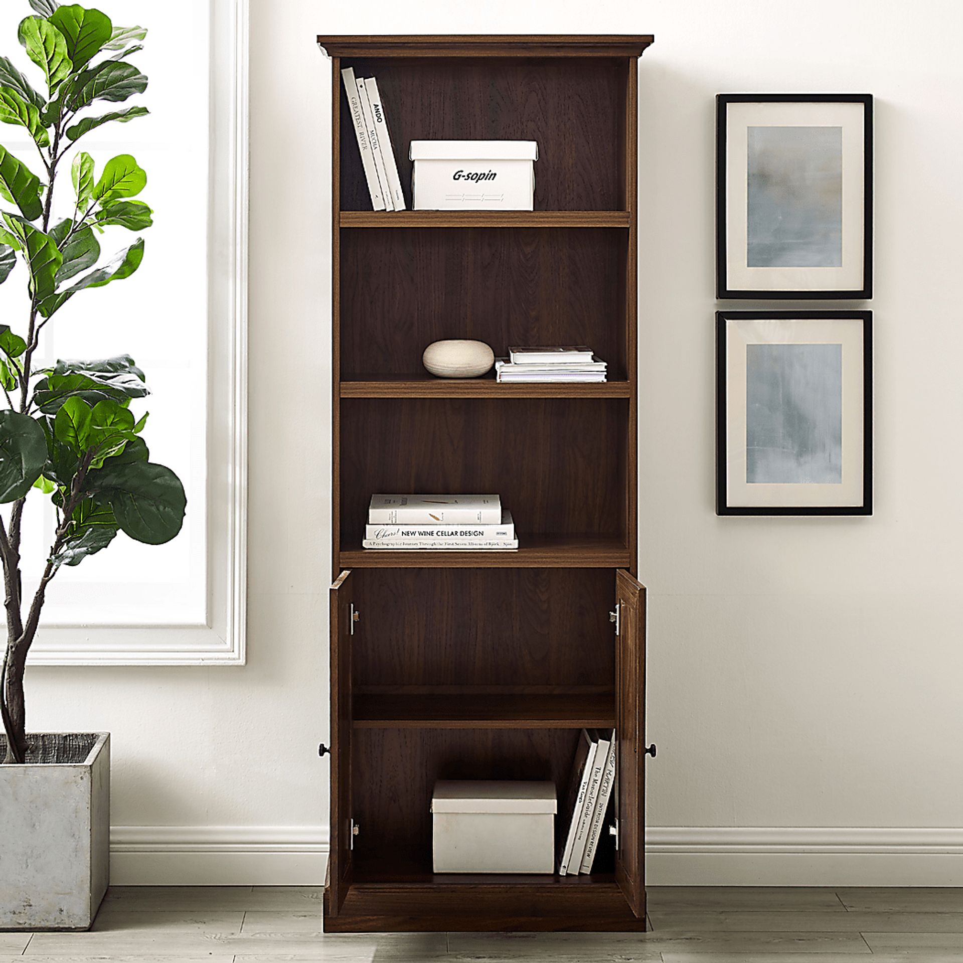 Arboles Brown Bookcase - Image 7