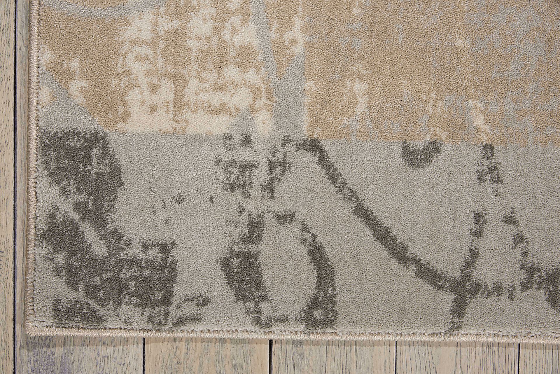Arbor Blocks Beige 5'3 x 7'3 Rug - Image 3