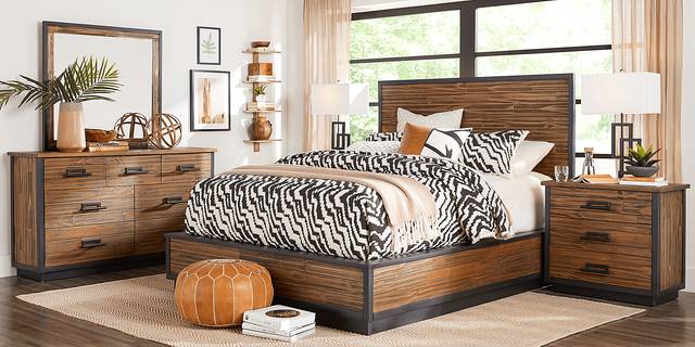 Arbor Trail Brown 8 Pc Queen Panel Bedroom - Thumbnail - Image 1