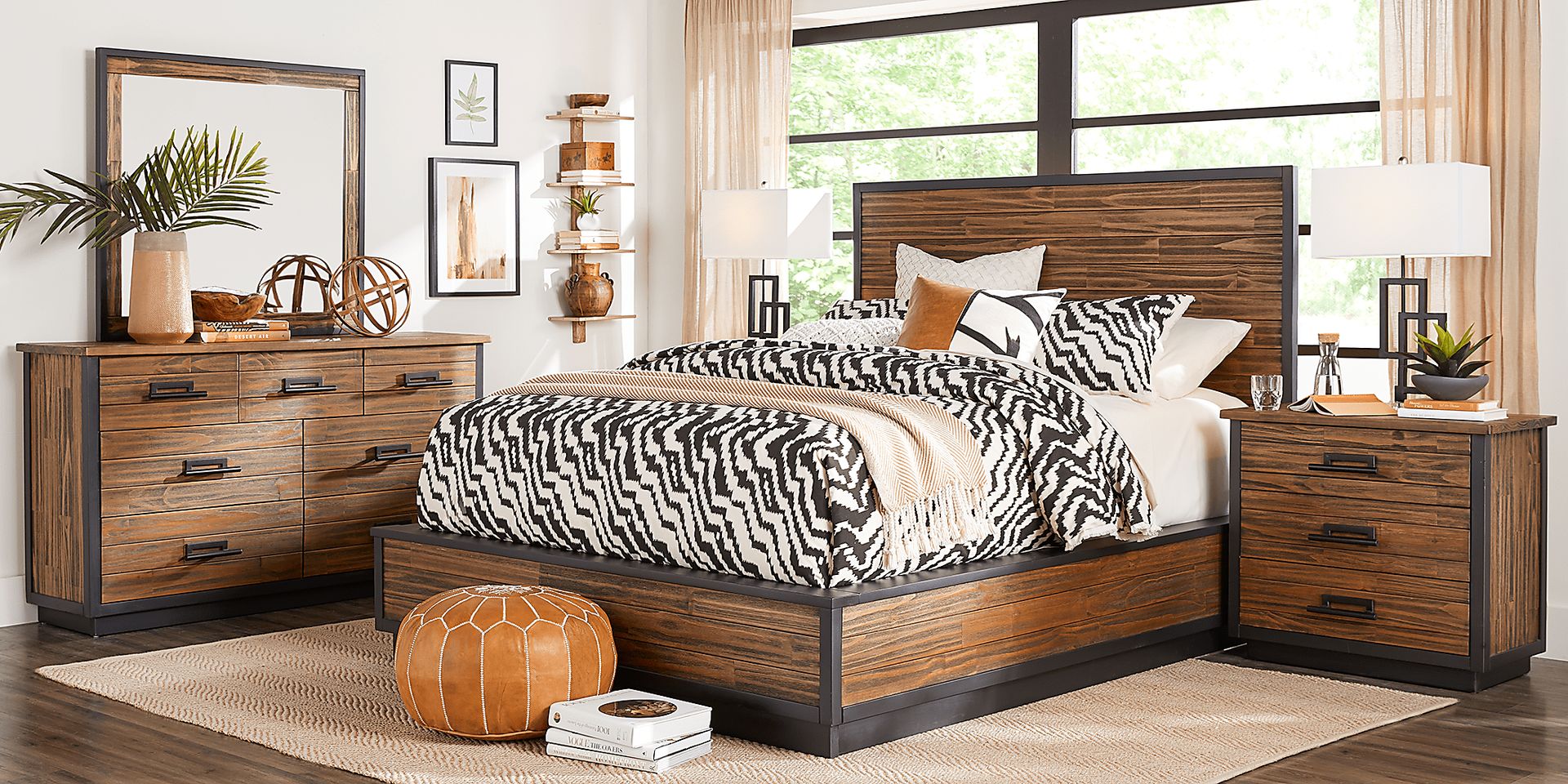 Arbor Trail Brown 8 Pc Queen Panel Bedroom - Image 1