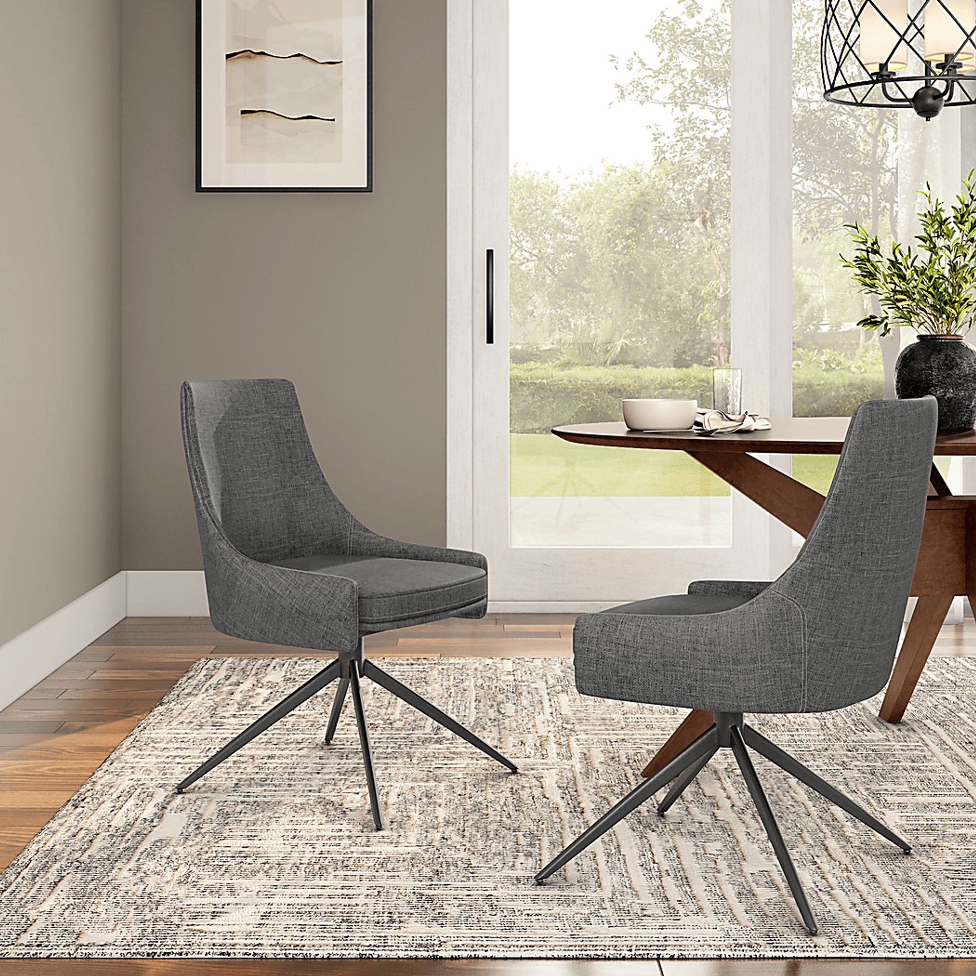 Arboredge Charcoal Side Chair - Image 2