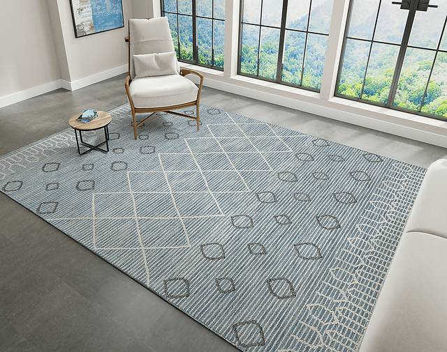 Arbornia Blue 8' x 10' Rug - Thumbnail - Image 2